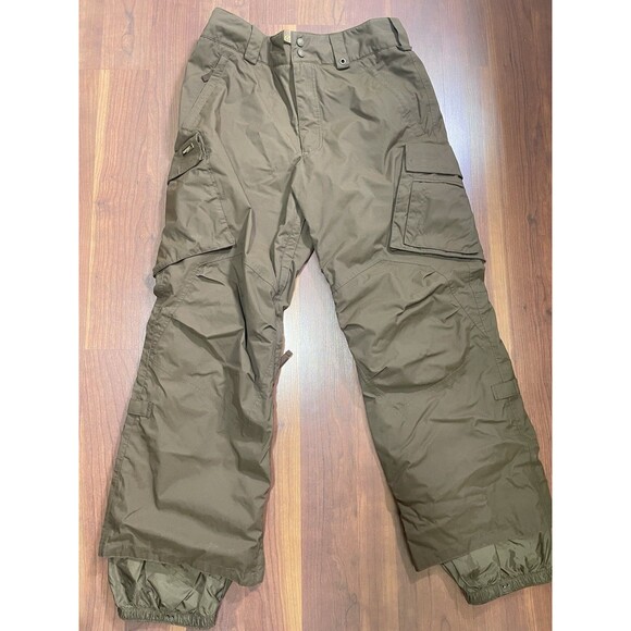 Burton B11A Snow Cargo Pants Men's  Medium M Brown Vented Skiing Winter - Picture 1 of 14